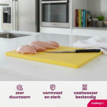 Cookinglife Snijplank HACCP Geel 40 x 30 cm - voor gevogelte