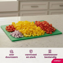 Cookinglife Snijplank HACCP Groen 40 x 30 cm - voor groenten & fruit