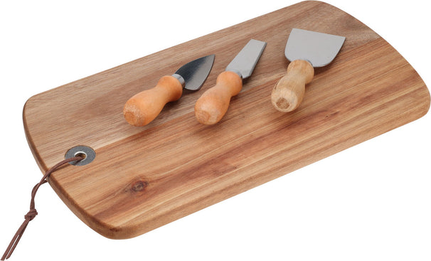 Cookinglife Kaasmessenset 4-delig - RVS - Kaasplank - Snijden en Serveren van Kazen