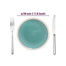 Cookinglife Serviesset Oceanico Turquoise 24-delig / 8 Personen - 8 dinerborden, 8 ontbijtborden en 8 kommen