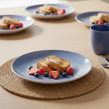Cookinglife Ontbijtborden / Dessertborden Serene Blue ø 20 cm - Aardewerk - 4 stuks
