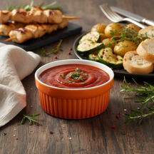 Cookinglife Ramekins / Soufflébakje / Creme Brulee Schaaltjes - Oranje - Porselein - ø 11cm -  2 Stuks