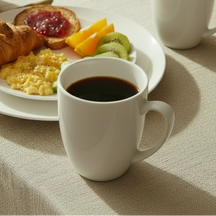 Cookinglife Serviesset Porselein Wit 16-delig / 4 personen - 4 dinerboren, 4 ontbijtborden, 4 kommen en 4 mokken