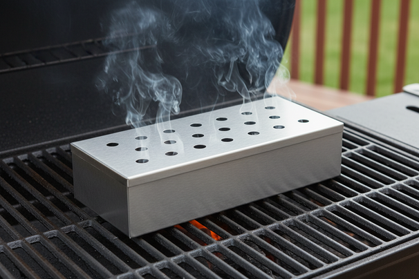 Smoker Box RVS 25 cm - Rookbox voor BBQ en Grill - Cookinglife