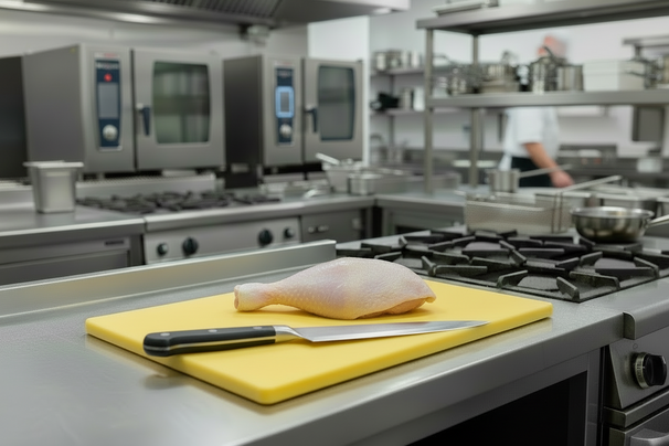 Cookinglife Snijplank HACCP Geel 40 x 30 cm - voor gevogelte