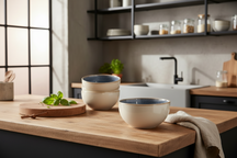 Cookinglife Soepkommen / Kommen Serene Blue ø 14 cm - Aardewerk - 4 stuks