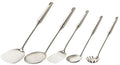 Cookinglife Spatelset ProLine RVS - Keukentoolset - 5-delig - Bakspaan, spatel, spaghettilepel, soeplepel & schuimspaan