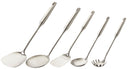 Cookinglife Spatelset ProLine RVS - Keukentoolset - 5-delig - Bakspaan, spatel, spaghettilepel, soeplepel & schuimspaan