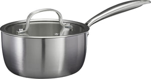 Cookinglife Steelpan met Glazen Deksel Signature Steel - RVS - ø 17.5 cm - geschikt voor alle warmtebronnen