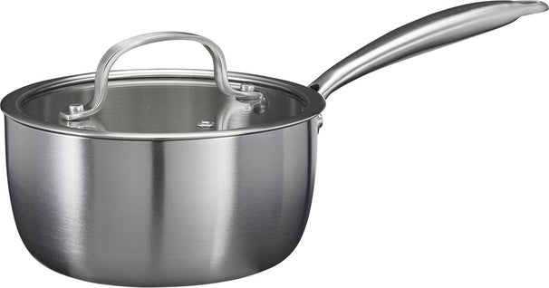Cookinglife Steelpan met Glazen Deksel - RVS - ø 17.5 cm