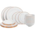 Cookinglife Serviesset Stratton 18-delig / 6 personen - 6 dinerborden, 6 ontbijtborden en 6 kommen