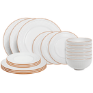 Cookinglife Serviesset Stratton 18-delig / 6 personen - 6 dinerborden, 6 ontbijtborden en 6 kommen