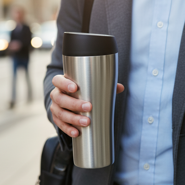 Cookinglife Thermosbeker RVS 350 ml - Drinkbeker To Go Lekvrije Deksel