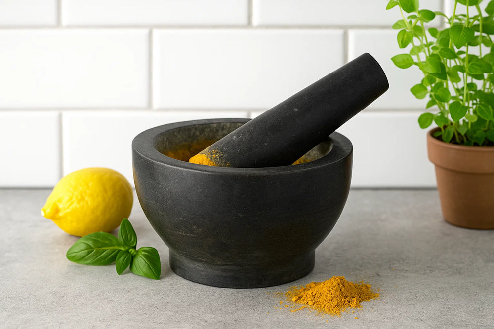 Cookinglife Vijzel Graniet - Zwart - ø 18 cm