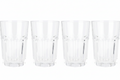 Cookinglife Waterglazen 500 ml Glas - Stapelbare Drankglazen Set van 4