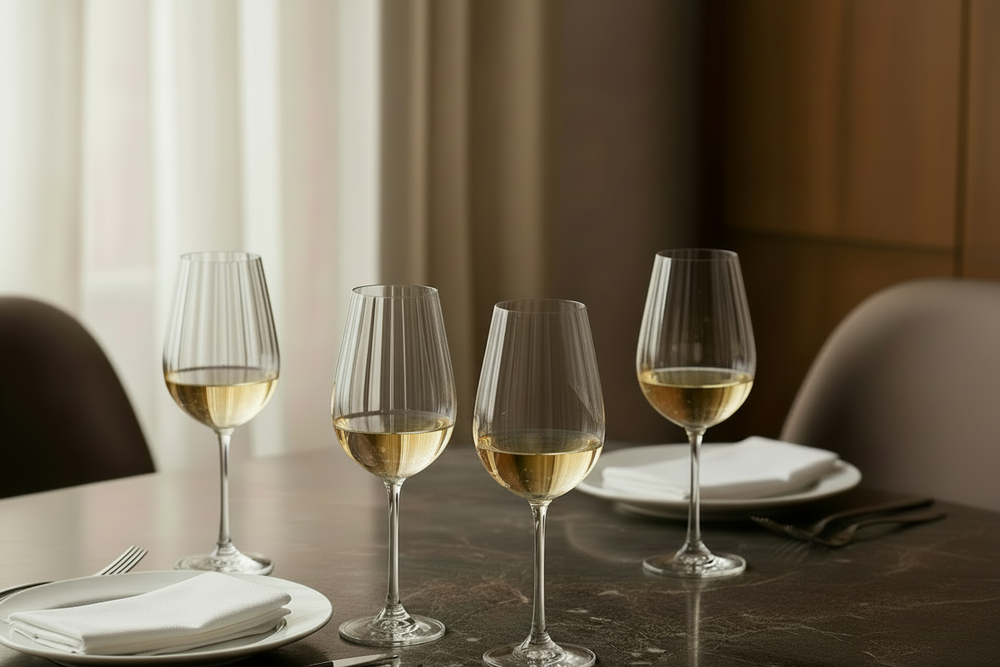 Cookinglife Witte Wijnglazen Crystalline - 520 ml - 4 Stuks