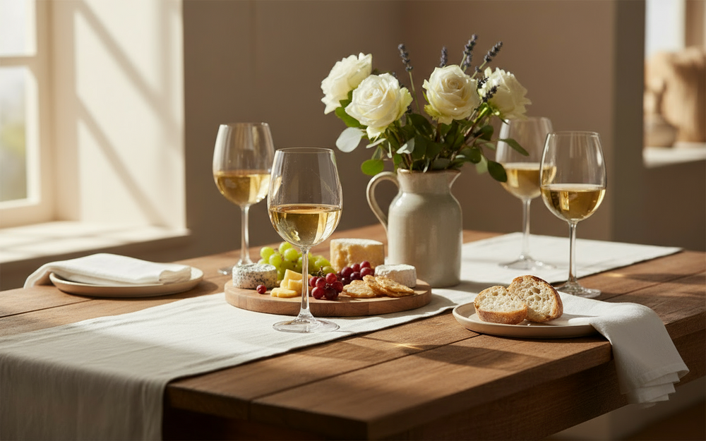 Cookinglife Witte Wijnglazen Milena 430 ml - 4 Stuks