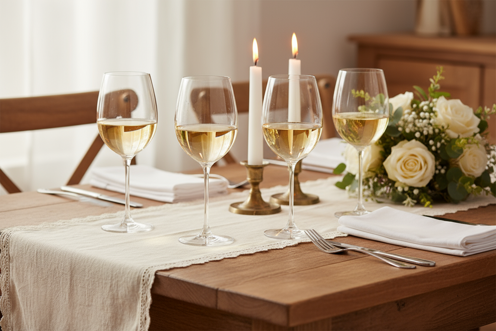 Cookinglife Witte Wijnglazen Solare 410 ml - 4 Stuks