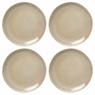 Cookinglife Dinerborden Serene Zand ø 28 cm - Aardewerk - 4 stuks