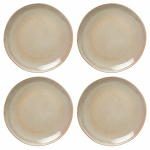 Cookinglife Dinerborden Serene Zand ø 28 cm - Aardewerk - 4 stuks