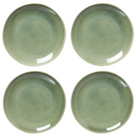 Cookinglife Ontbijtborden / Dessertborden Serene Green ø 20 cm - Aardewerk - 4 stuks