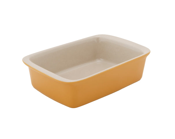 Cosy & Trendy Kleine Ovenschaal / Serveerschaal Aardewerk Fontestic Amber Gold - 16x10x3.5 cm / 350 ml