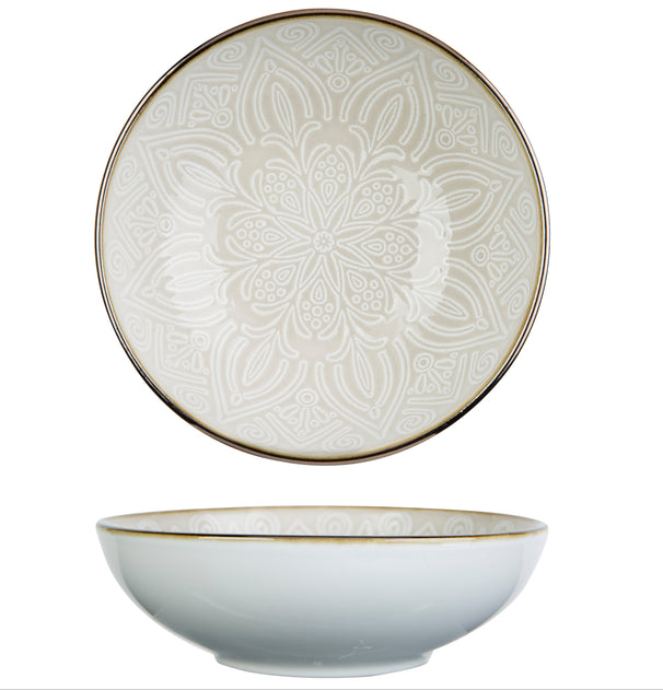 Noak - Diep bord - 24 cm - Set van 4 - Groen Noak - Diep bord - 24 cm - Set van 4 - Groen