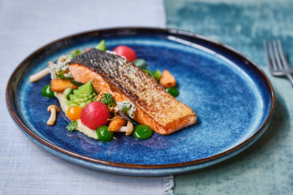 Cosy & Trendy Dinerborden Jade Indigo ø 27 cm - 4 Stuks