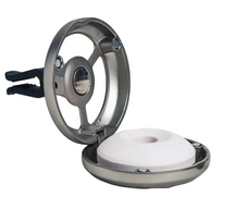 Maison Berger Autoparfum / Autodiffuser Silver - Cotton Caress - Met Navulling