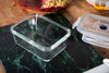 Sareva Vacuum Ovenschalen / Vershoudbakjes - Hittebestendid Glas - 3 delige set / 485 ml + 970 ml