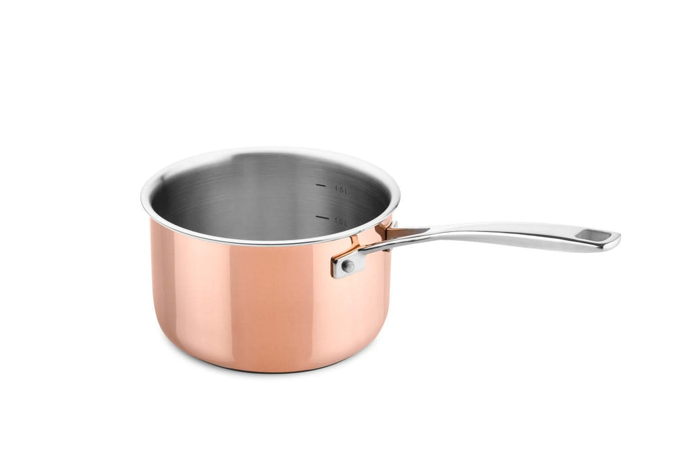 DUCQ Steelpan met deksel - Koper - ø 16 cm / 1.5 liter