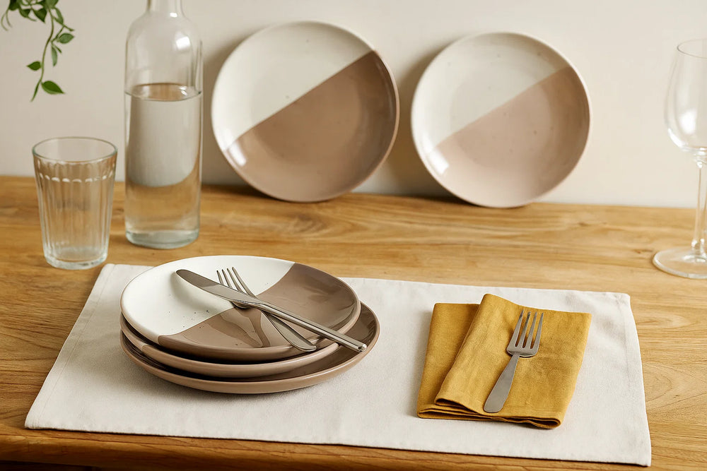 Cookinglife Ontbijtborden / Dessertborden Leem ø 18.5 cm - 6 Stuks