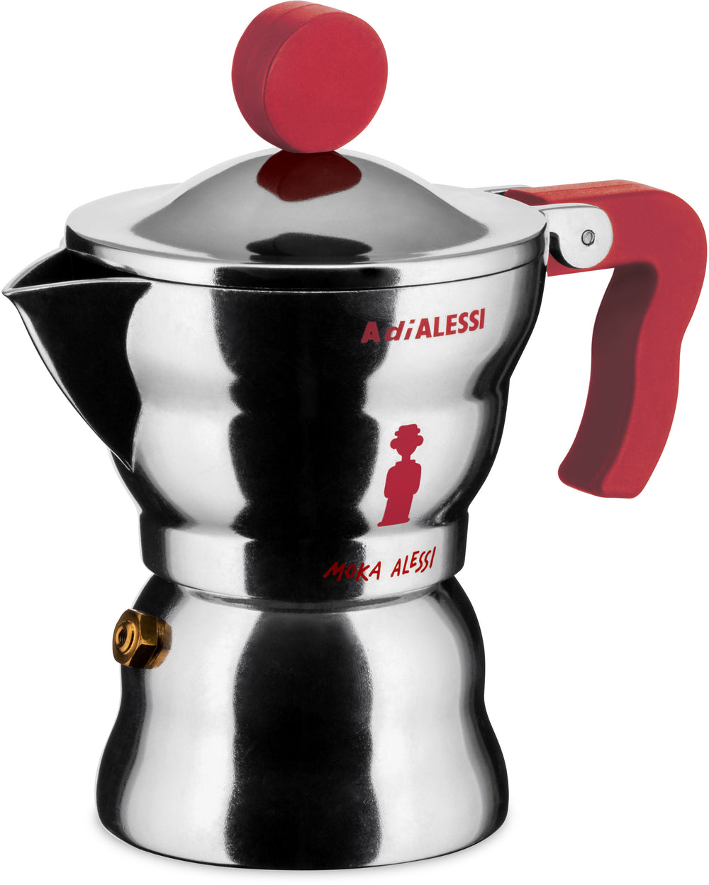 Alessi Percolator Moka - AAM33/1 R - 1 kops - door Alessandro Mendini