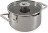 ELLE Gourmet Classique Kookpan met Deksel - Ø 24 cm  - RVS