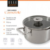 ELLE Gourmet Classique Kookpan met Deksel - Ø 24 cm  - RVS