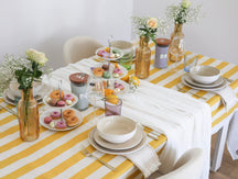 Cookinglife Serviesset Nola Sand reactive glaze 18-delig / 6 personen - 6 dinerborden, 6 ontbijtborden en 6 kommen