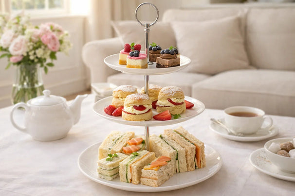 Etagère Porselein 3-laags ø 16.5, 20 & 25 cm - Serveertoren voor Hapjes - Cookinglife