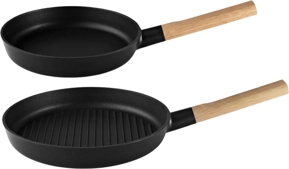 Eva Solo Pannenset (Koekenpan + Grillpan) -  ø 24 cm & ø 28 cm - Nordic Kitchen