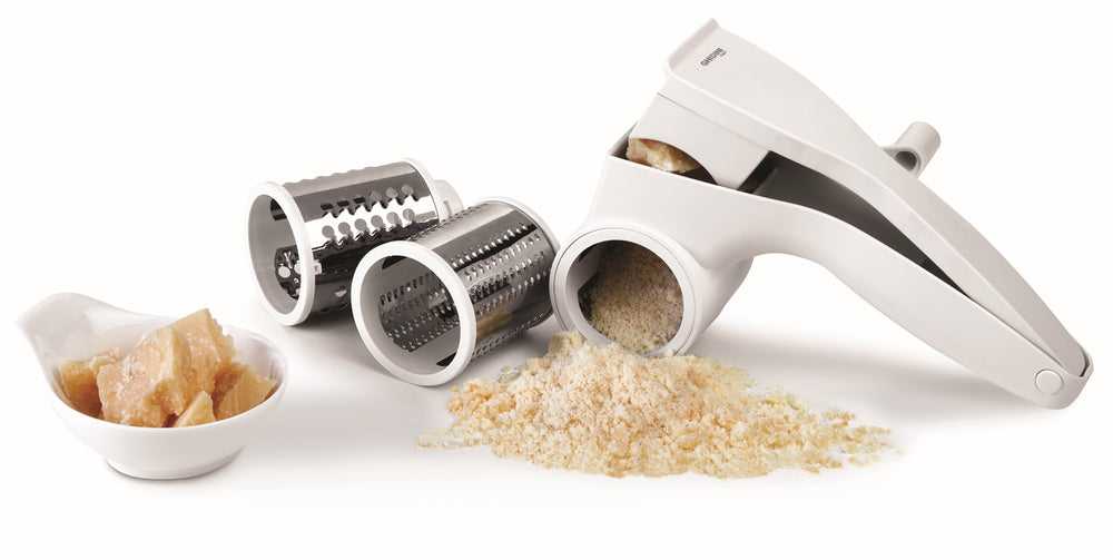 Ghidini Kaasrasp / Trommelrasp - met 3 trommels