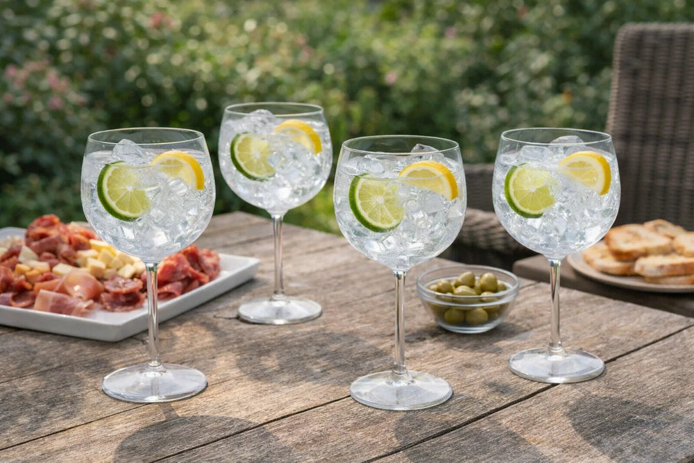 Cookinglife Gin Tonic Glazen Kunststof - CampVibe - Outdoor - Onbreekbaar - 570 ml - 4 Stuks