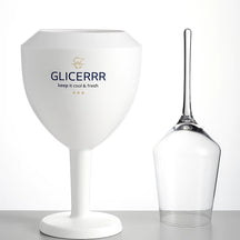 GLICERRR Wijnglas koeler en houder set + glas - 2 stuks