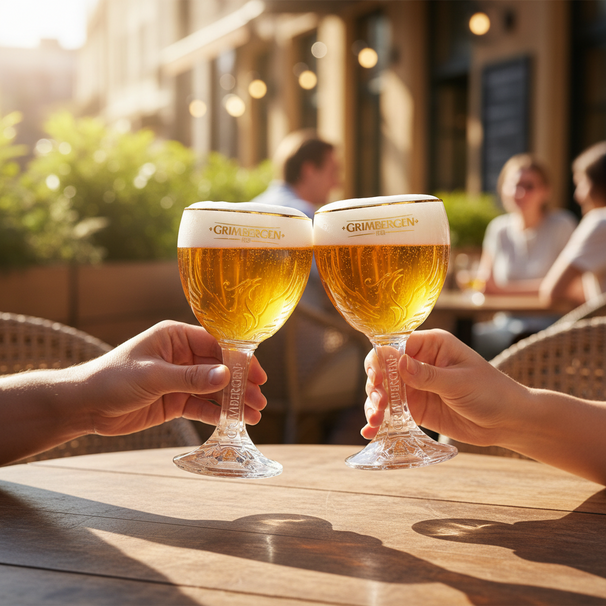 Grimbergen Bierglas op Voet 330 ml - 4 stuks