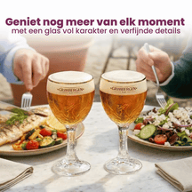 Grimbergen Bierglazen op Voet - 250 ml - 6 stuks