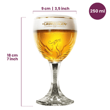 Grimbergen Bierglazen op Voet - 250 ml - 6 stuks