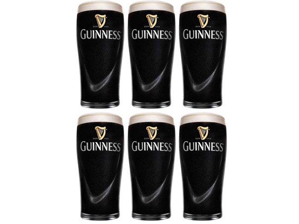 Guinness Bierglazen Pint 500 ml - 6 Stuks