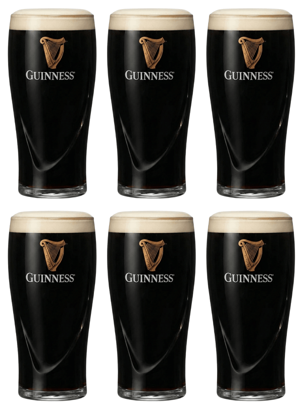 Guinness Bierglazen Pint 500 ml - 6 Stuks