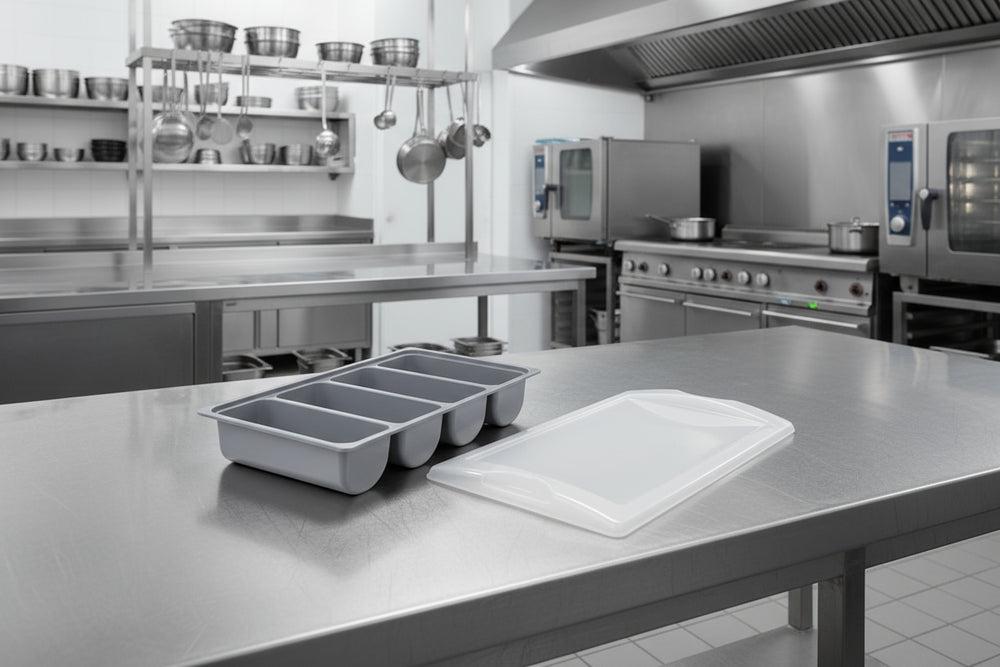 Hendi Deksel Voor Bestekbak - 4 Vaks GN 1/1