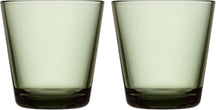 Iittala Waterglazen Kartio - Pine Green - 210 ml - 2 Stuks