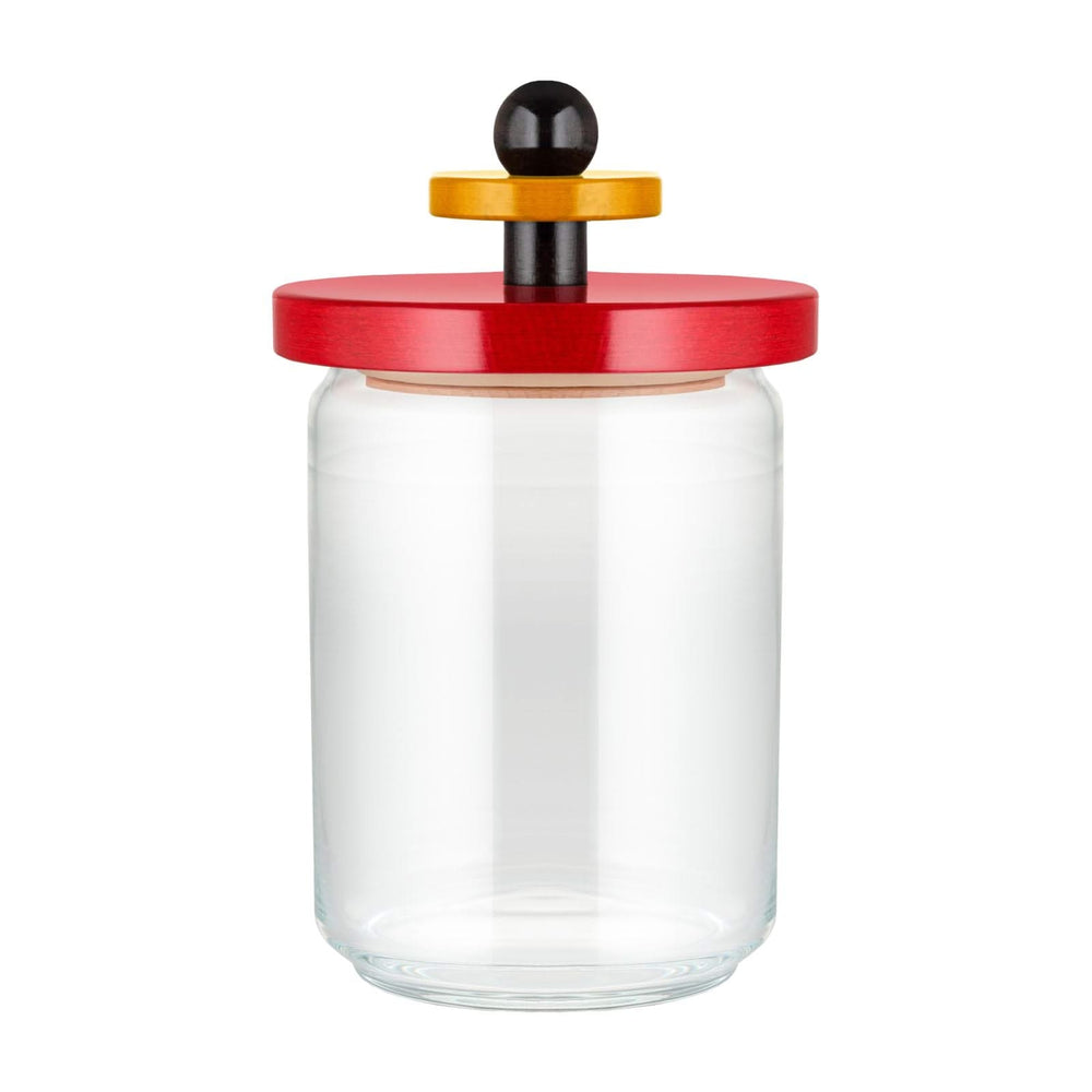 Alessi Voorraadpot Twergi - ES16/100 - Rood - ø 12 cm / 1 Liter - door Ettore Sotsass