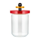 Alessi Voorraadpot Twergi - ES16/100 - Rood - ø 12 cm / 1 Liter - door Ettore Sotsass